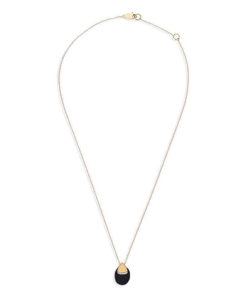 Nanis Collana "DANCING MYSTERY BLACK" pendente in oro con boule in onice ner – Nanis Italian Jewels Moda