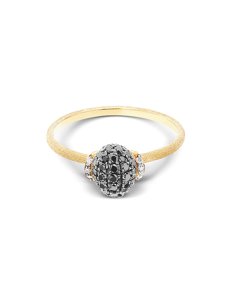 Nanis Anello "DANCING MYSTERY BLACK" in oro e diamanti neri – Nanis Italian Jewels Vendita