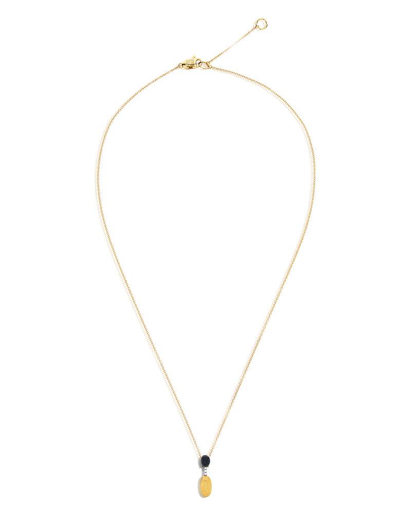 Nanis Collana "DANCING MYSTERY BLACK" pendente in oro, diamanti e onice nero – Nanis Italian Jewels Spedizione Gratuita