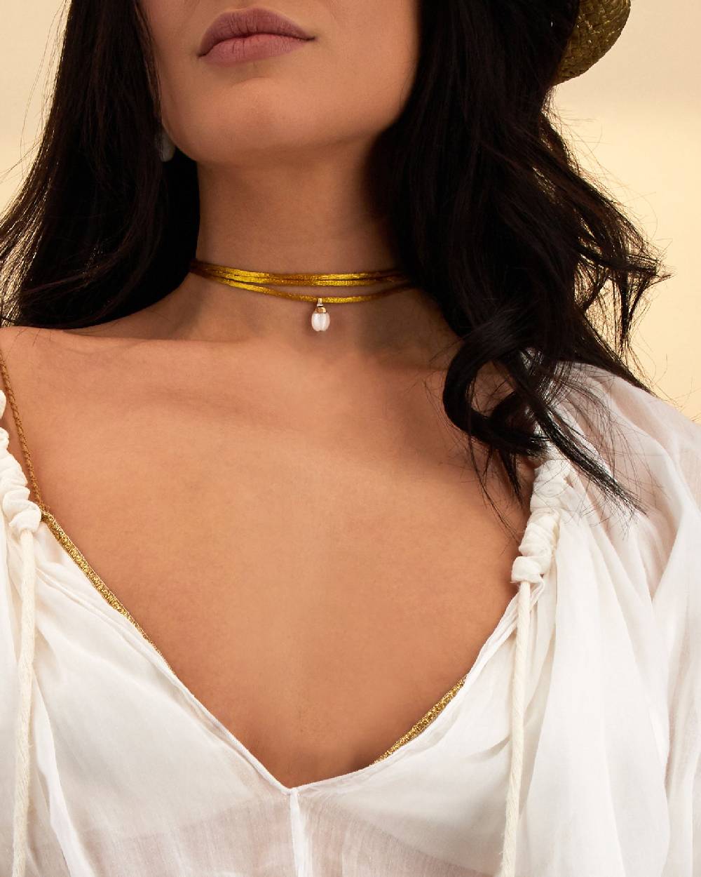 Nanis Pendente "WHITE DESERT" in oro, diamanti e pietra di luna (piccolo) – Nanis Italian Jewels Sconto