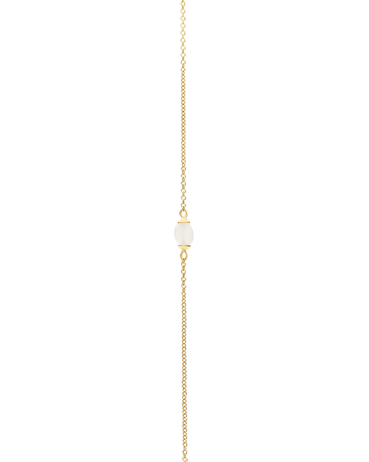 Nanis Collana "WHITE DESERT" in oro e pietra di luna (lunga) – Nanis Italian Jewels Offerta