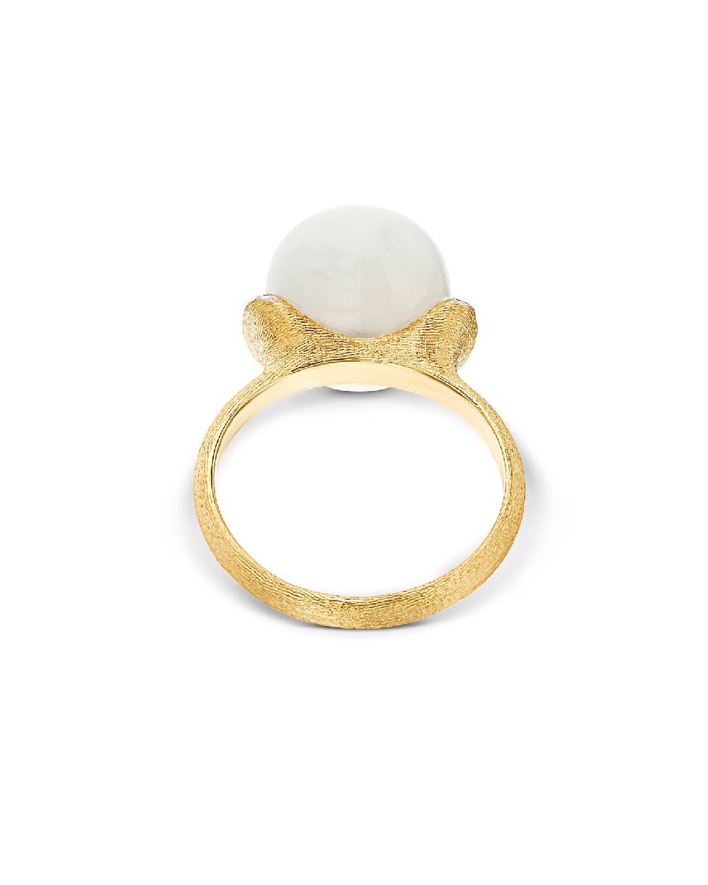 Nanis Anello "WHITE DESERT" in oro, diamanti e pietra di luna (grande) – Nanis Italian Jewels Offerte