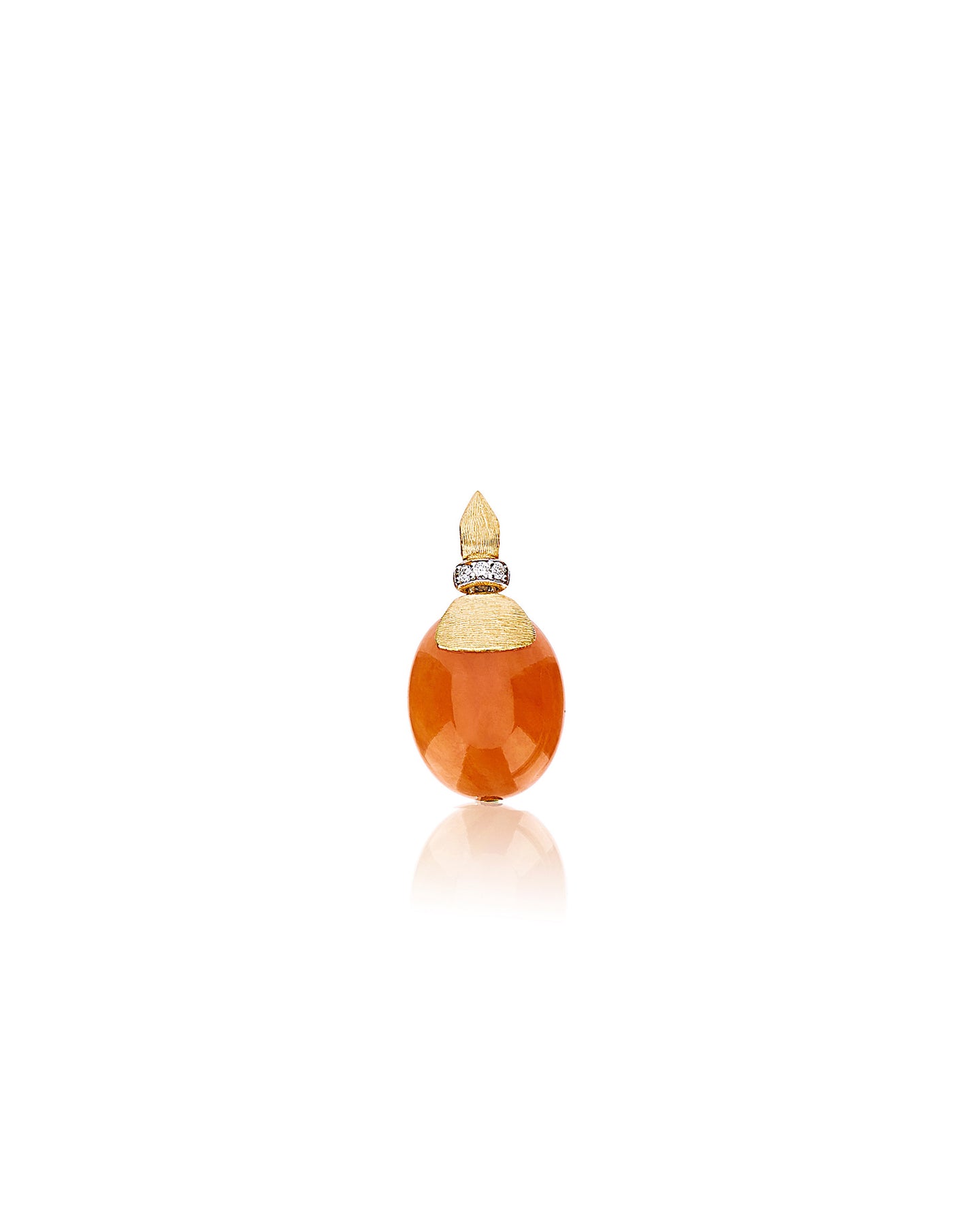 Nanis Pendente "PETRA" in oro, diamanti e avventurina arancione (medio) – Nanis Italian Jewels Vendita Economica