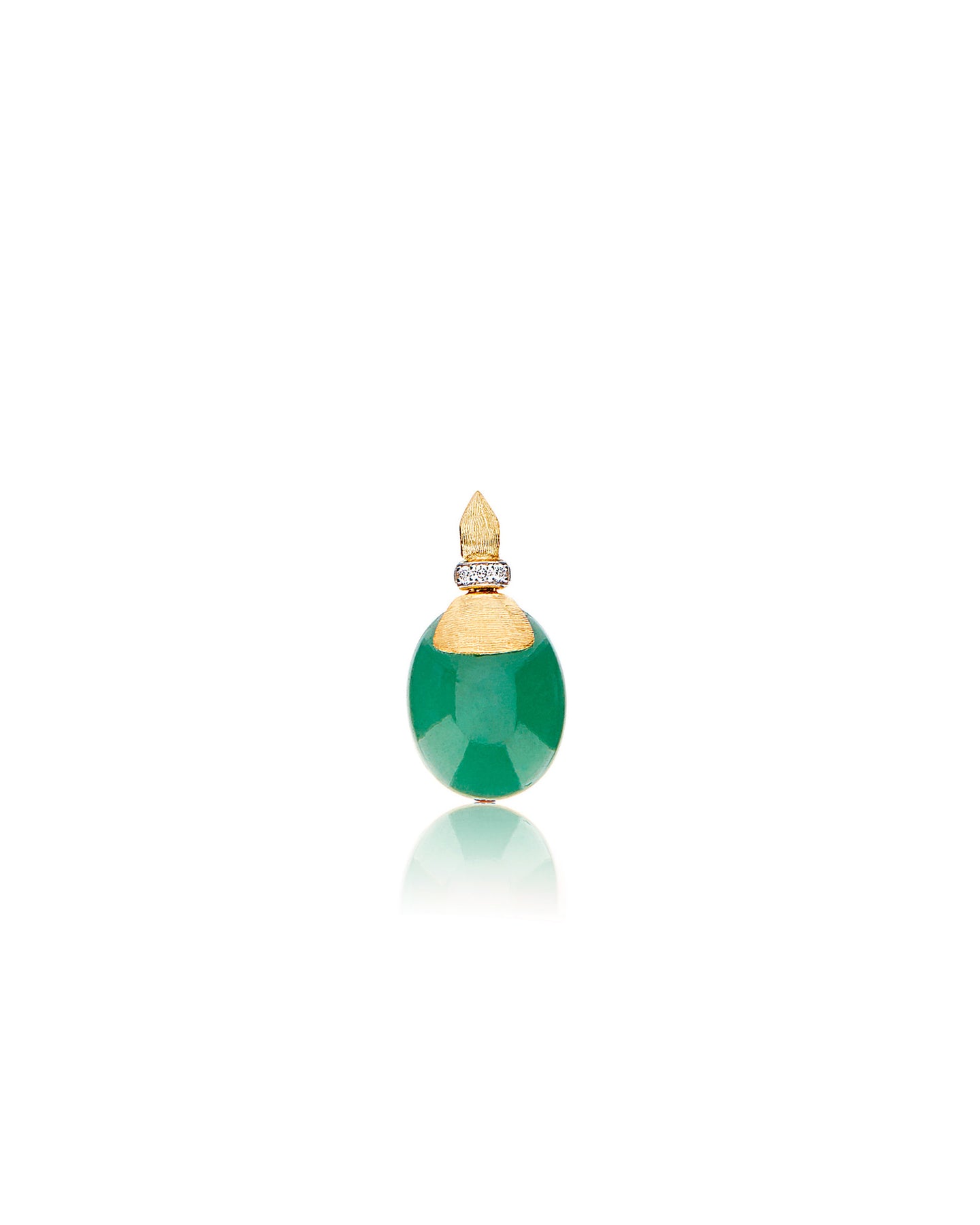 Nanis Pendente "AMAZZONIA" in oro, diamanti e avventurina verde (medio) – Nanis Italian Jewels 2025