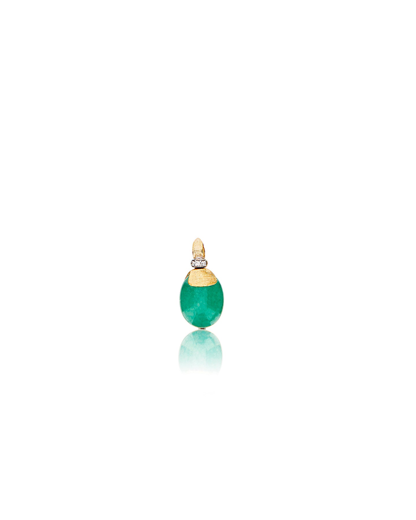 Nanis Pendente "AMAZZONIA" in oro, diamanti e avventurina verde (piccolo) – Nanis Italian Jewels In Linea