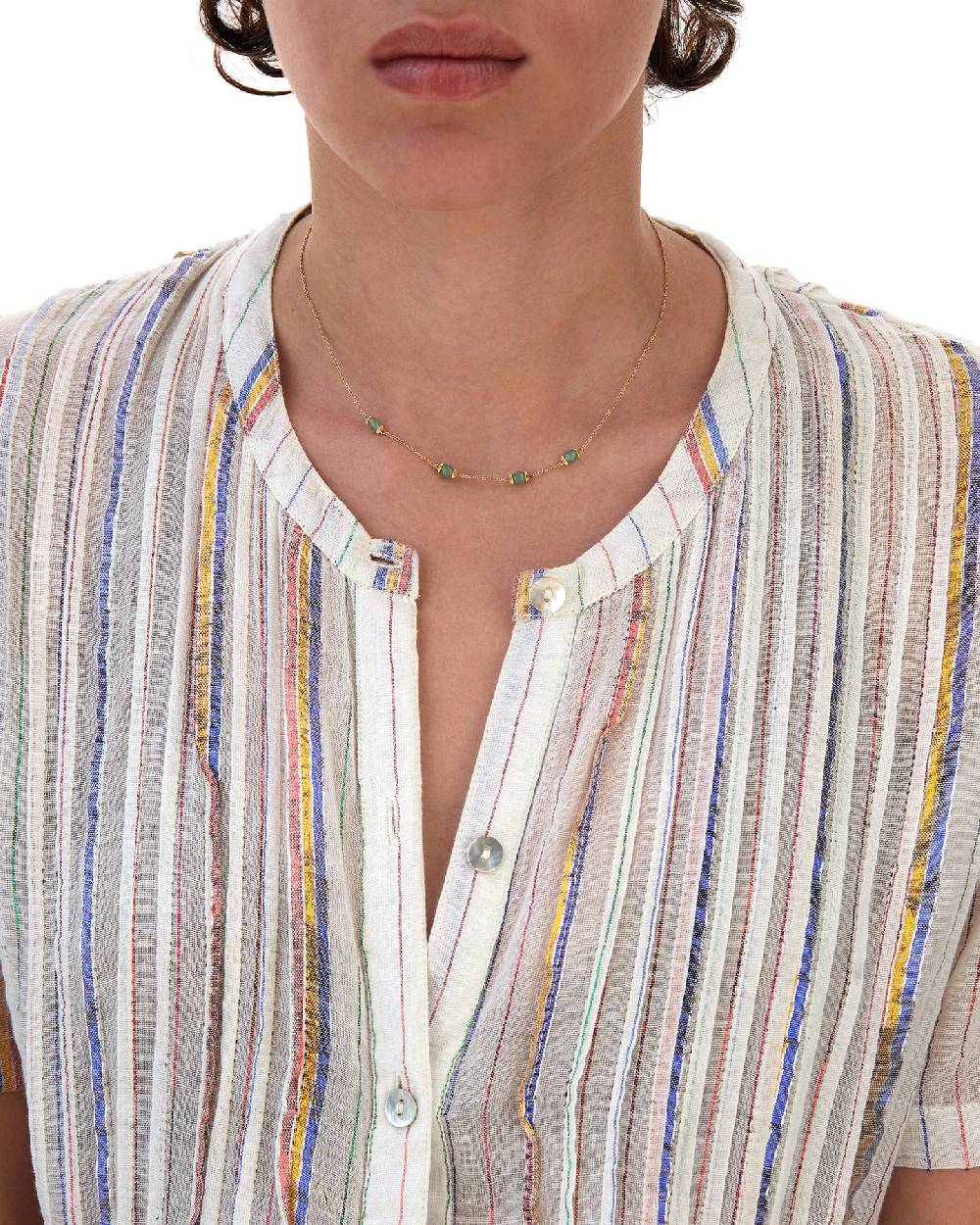Nanis Collana "AMAZZONIA" in oro e avventurina verde – Nanis Italian Jewels Qualità