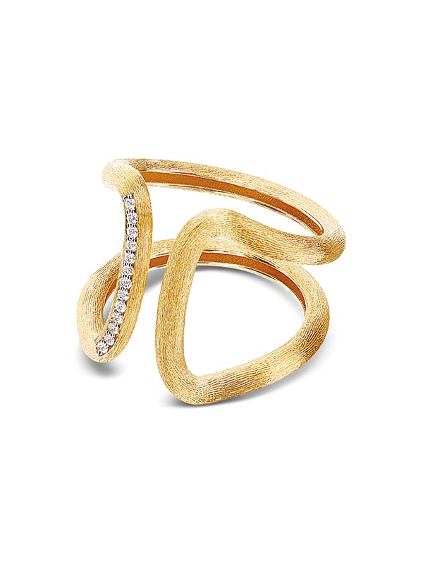 Nanis Anello "LIBERA" a fascia in oro e diamanti – Nanis Italian Jewels Novità