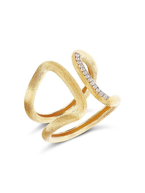 Nanis Anello "LIBERA" a fascia in oro e diamanti – Nanis Italian Jewels Novità