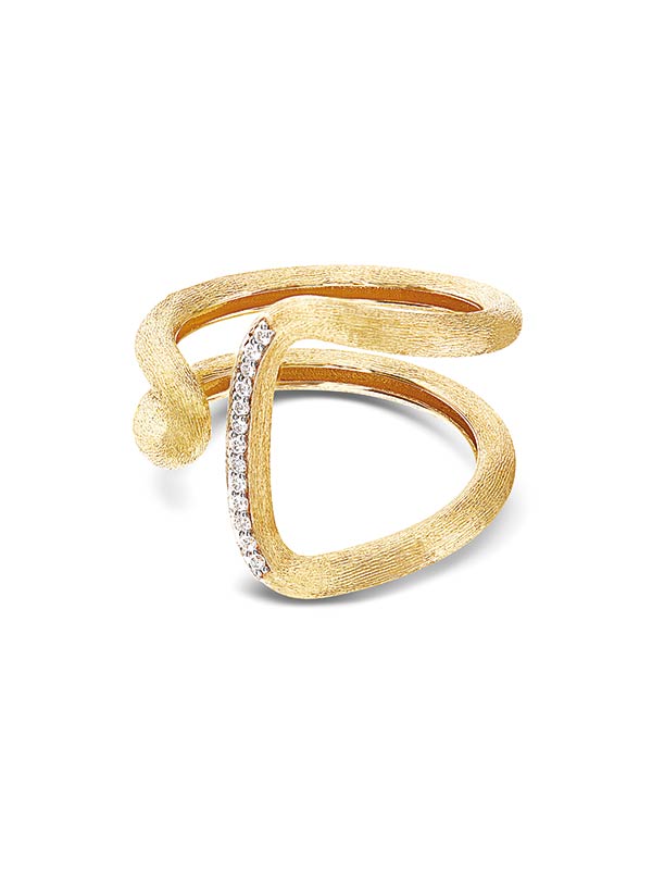 Nanis Anello "LIBERA" contemporaneo in oro e diamanti – Nanis Italian Jewels Presa