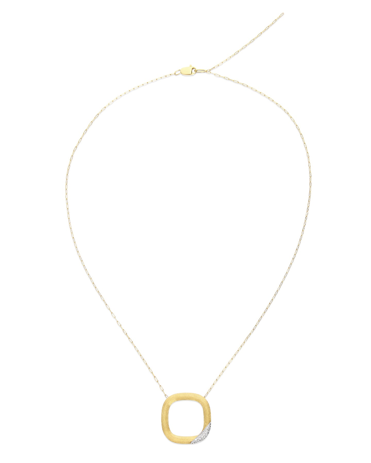 Nanis Collana "LIBERA" con ciondolo squadrato in oro e diamanti (grande) – Nanis Italian Jewels Sconto