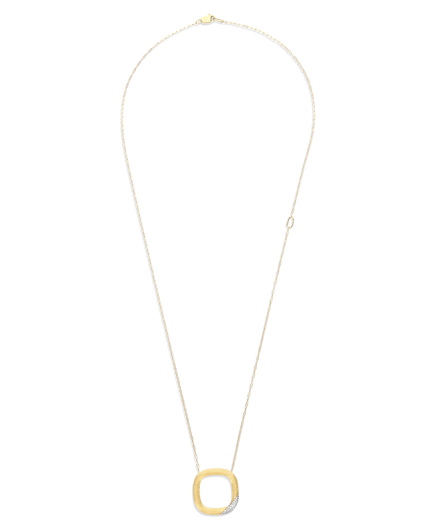 Nanis Collana "LIBERA" con ciondolo squadrato in oro e diamanti (grande) – Nanis Italian Jewels Sconto