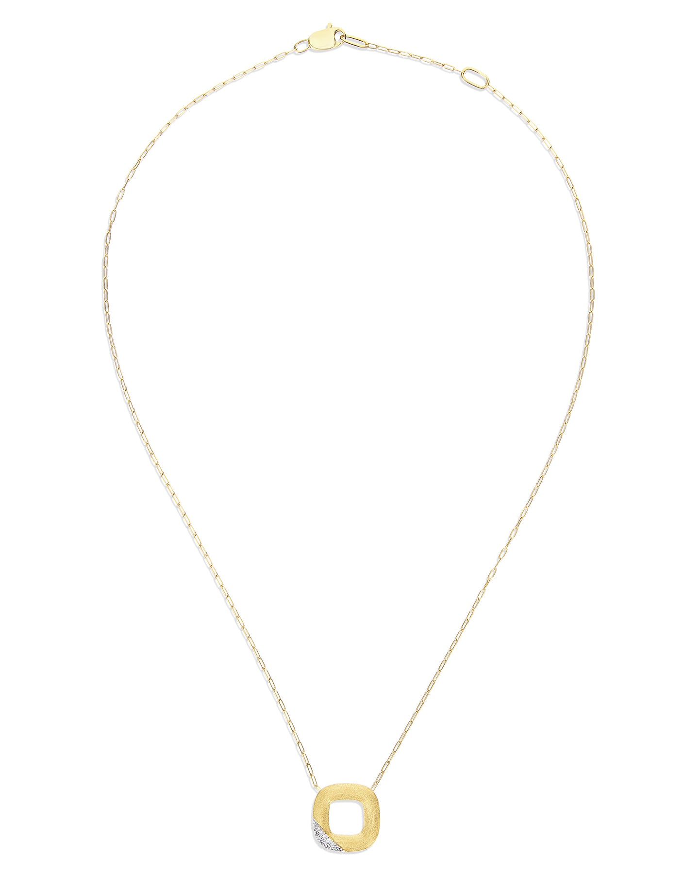 Nanis Collana "LIBERA" con ciondolo squadrato in oro e diamanti (piccolo) – Nanis Italian Jewels Offerta