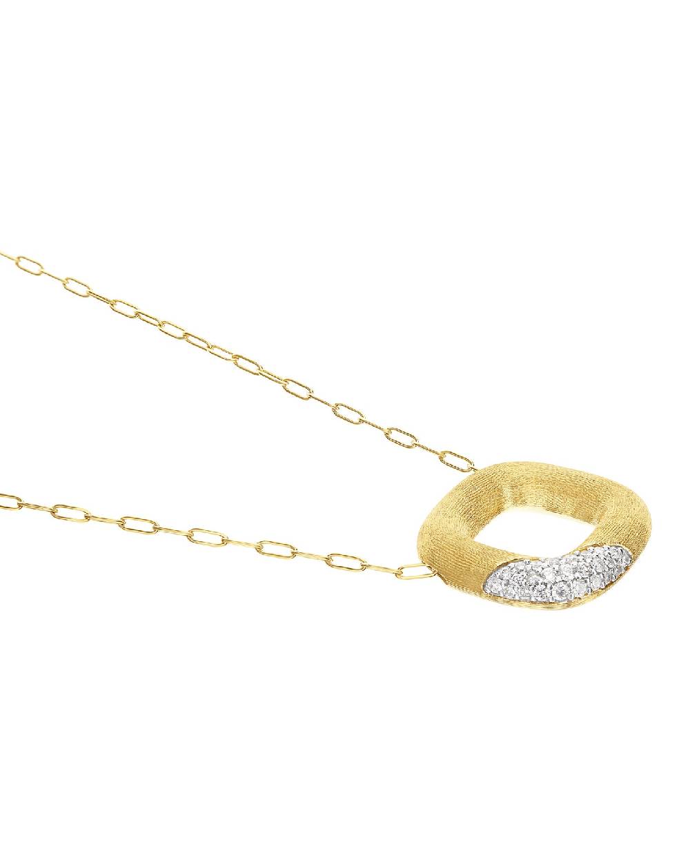 Nanis Collana "LIBERA" con ciondolo squadrato in oro e diamanti (piccolo) – Nanis Italian Jewels Offerta