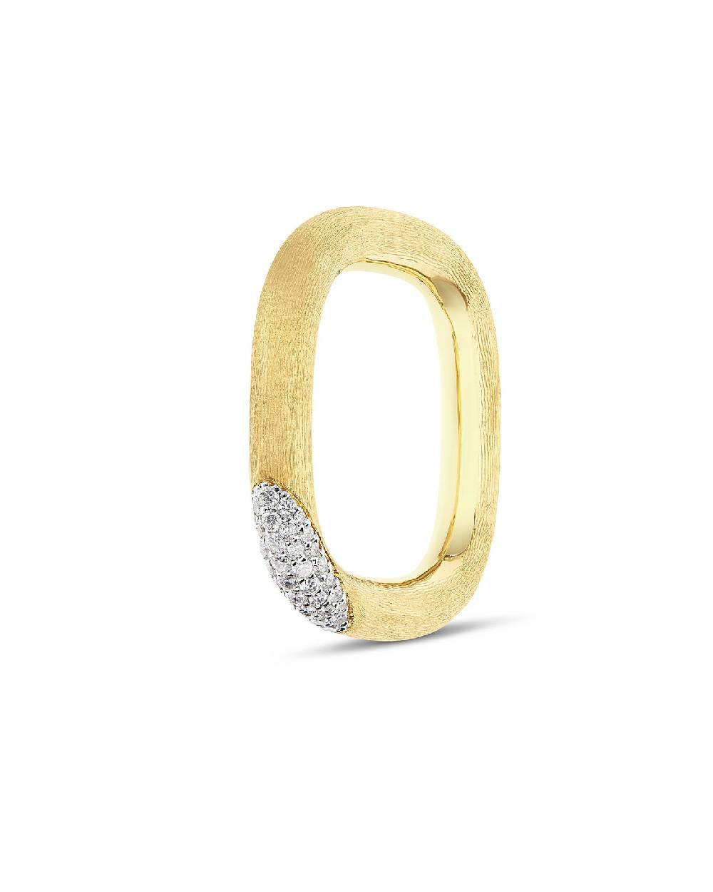 Nanis Anello "LIBERA" squadrato in oro e diamanti (grande) – Nanis Italian Jewels Outlet