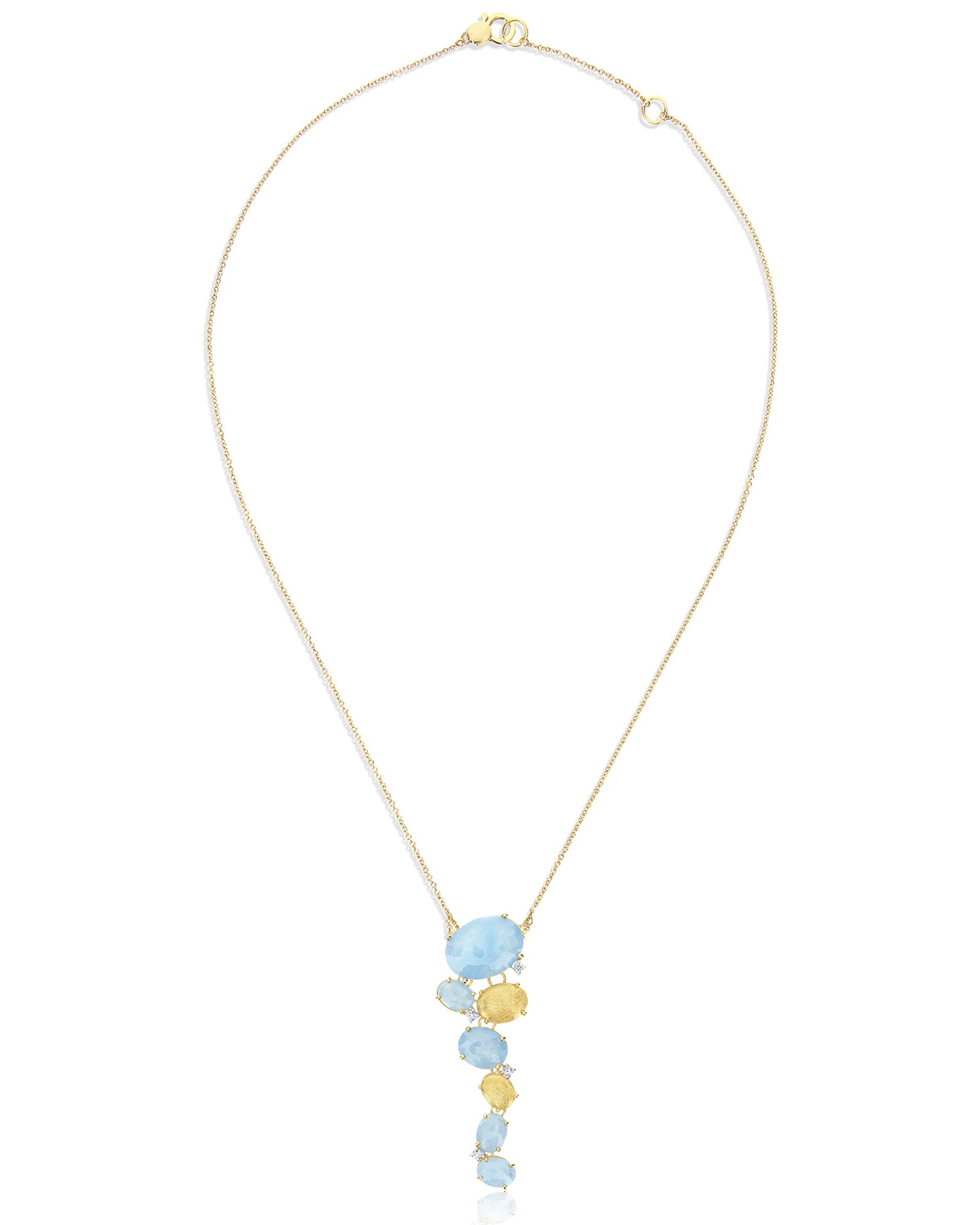 Nanis Collana "IPANEMA"con boules in oro, acquamarina e dettagli in diamanti – Nanis Italian Jewels 2025