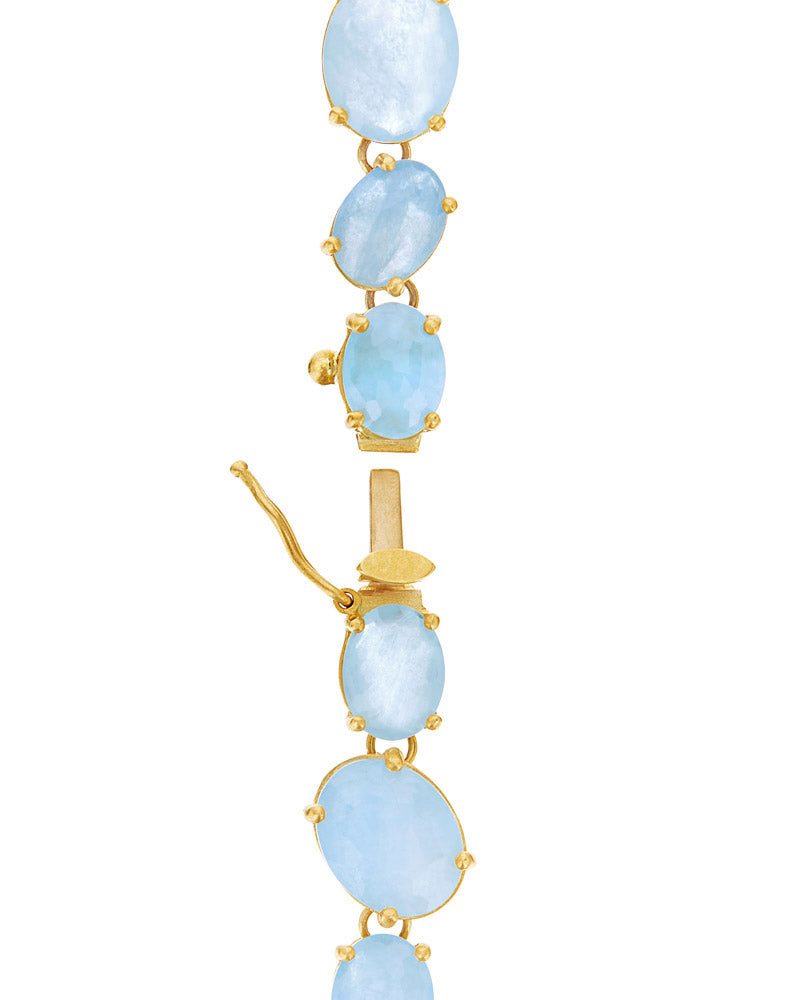 Nanis Bracciale "IPANEMA" in oro, acquamarina e diamanti – Nanis Italian Jewels In Linea