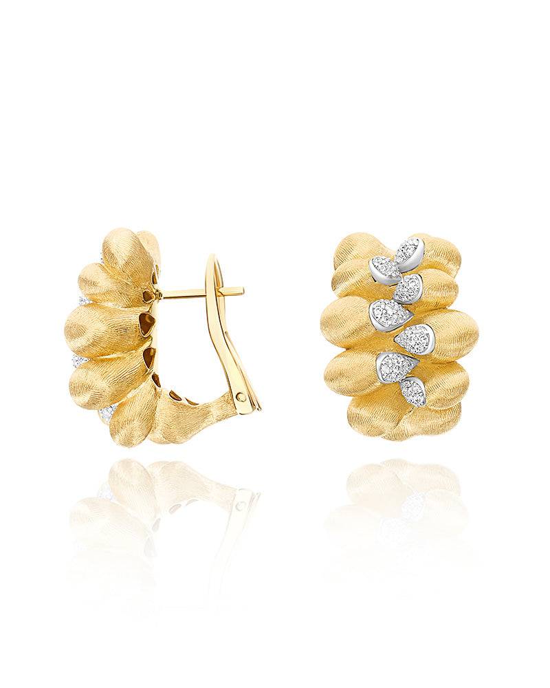 Nanis Orecchini iconici "TRASFORMISTA" in oro e diamanti – Nanis Italian Jewels Offerta