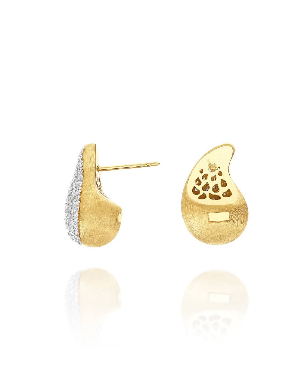 Nanis orecchini mini "CASHMERE" in oro e diamanti – Nanis Italian Jewels Vendite Flash