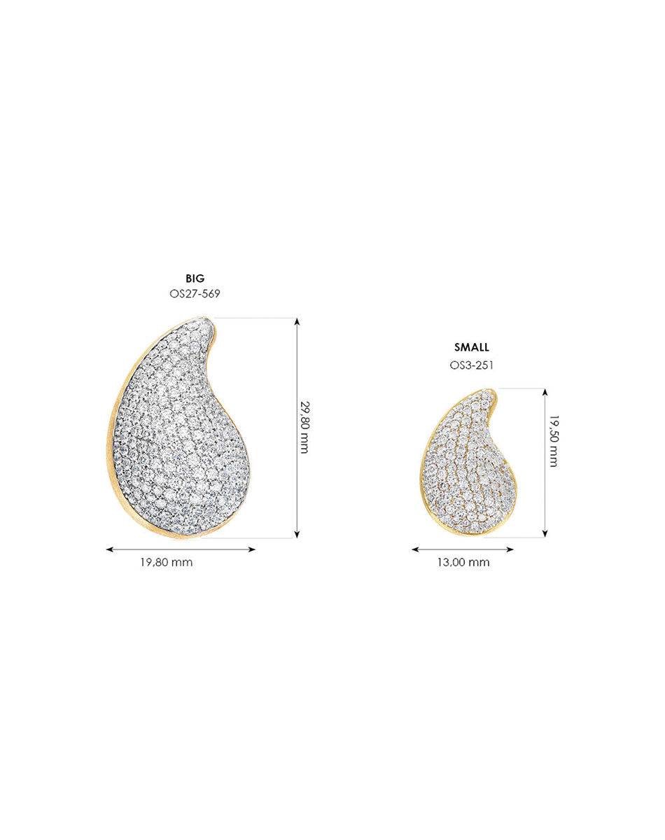 Nanis orecchini mini "CASHMERE" in oro e diamanti – Nanis Italian Jewels Vendite Flash