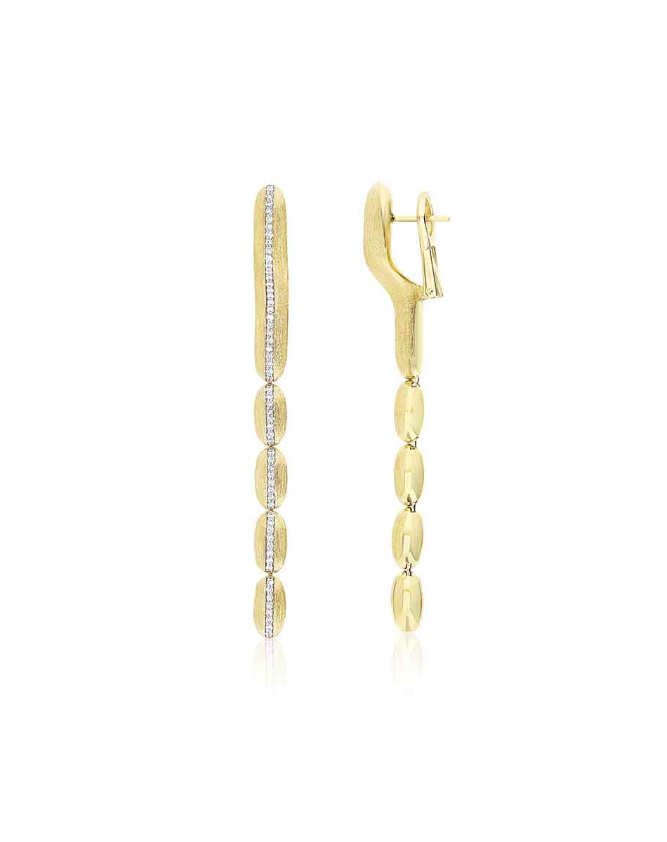 Nanis Orecchini "Diva" pendenti in oro e diamanti – Nanis Italian Jewels Italy