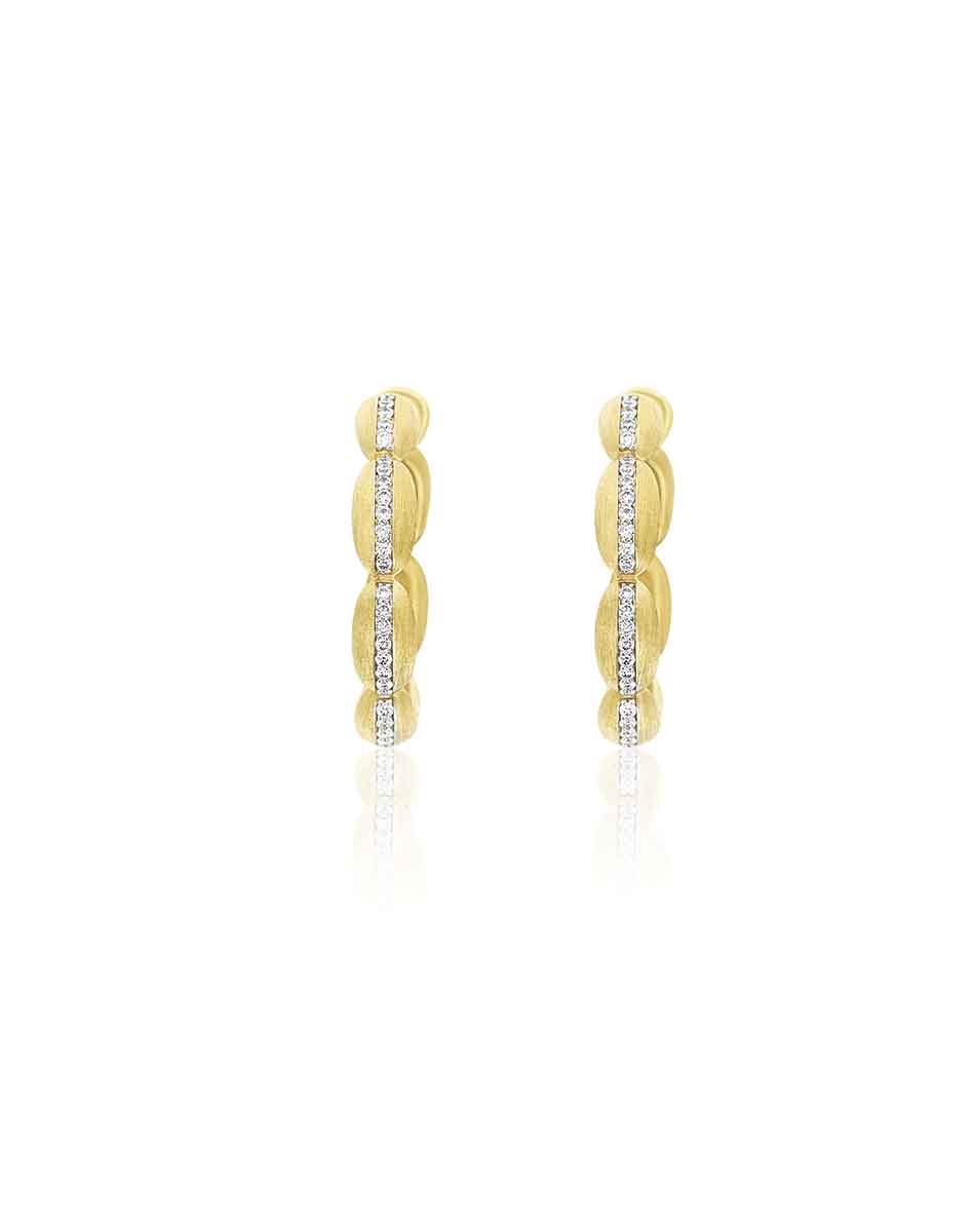 Nanis Orecchini a cerchio grandi "Diva" in oro e diamanti – Nanis Italian Jewels Fino al 60% di sconto