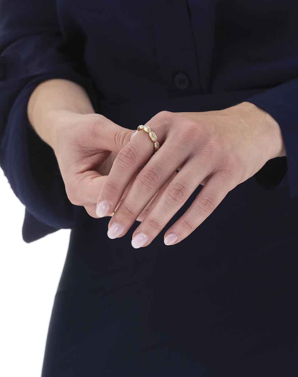 Nanis Anello “Diva” con boules in oro e diamanti – Nanis Italian Jewels Pezzi Unici