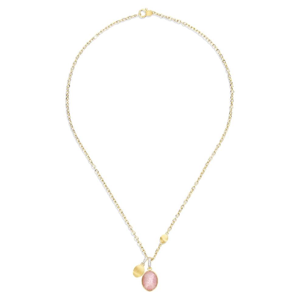 Nanis Collana a catena con charms pendenti "boules" in oro inciso, diamanti – Nanis Italian Jewels Negozi Online