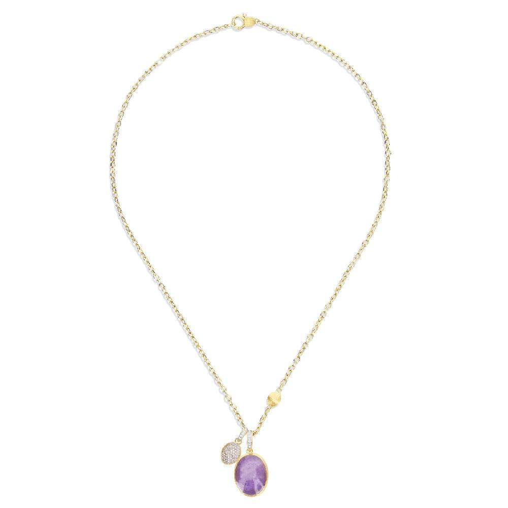Nanis collana a catena con charms pendenti "boules" in oro inciso, diamanti – Nanis Italian Jewels Consegna Veloce