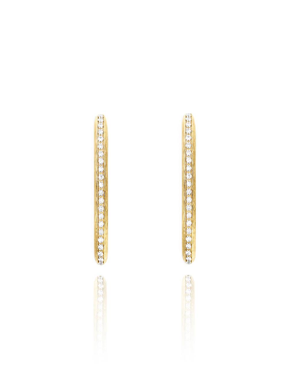 Nanis Orecchini a cerchio "LIBERA ICON" in oro e diamanti (piccoli) – Nanis Italian Jewels Sconti VIP