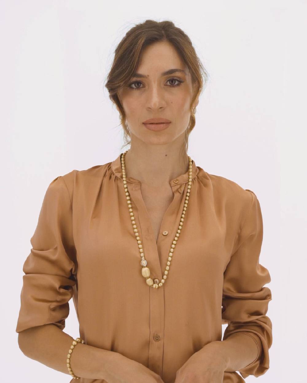 Nanis Bracciale "IVY" con boules grandi in oro e diamanti incise a mano – Nanis Italian Jewels Only for today