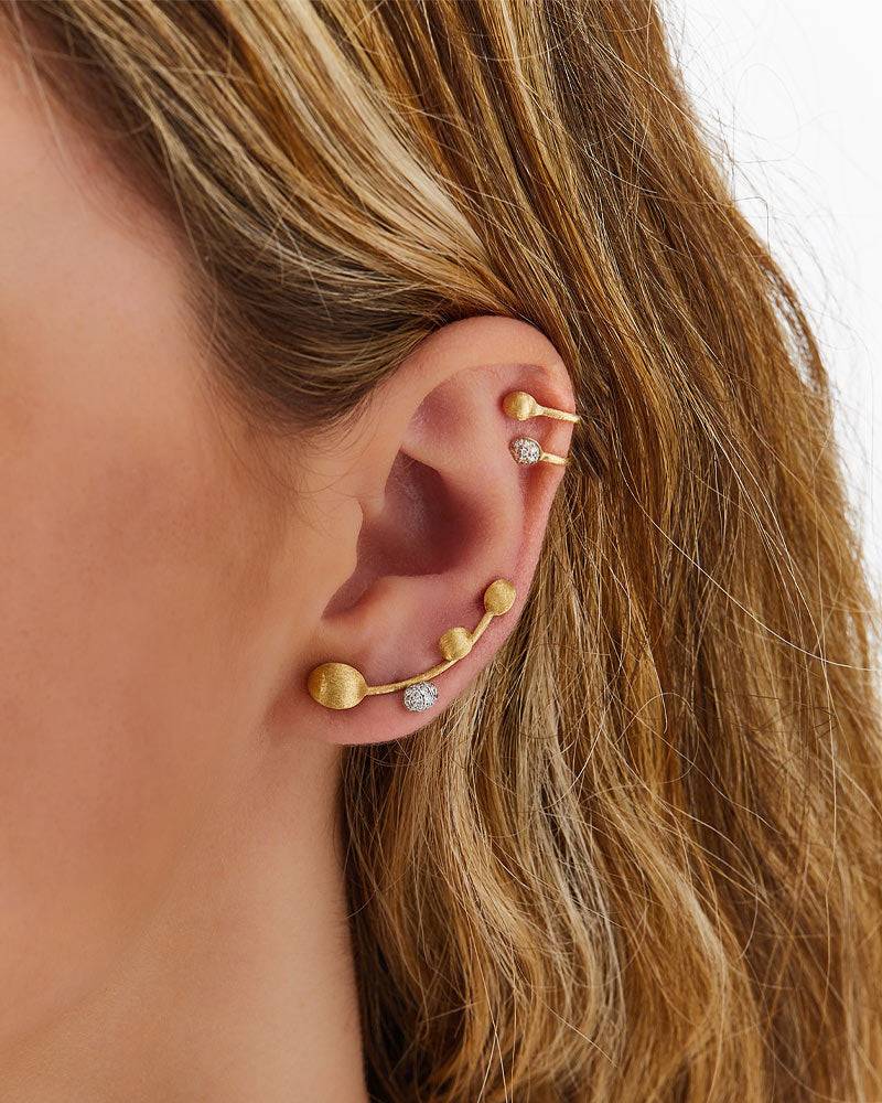 Nanis Ear cuff "TRILLY" in oro e diamanti – Nanis Italian Jewels Sottocosto