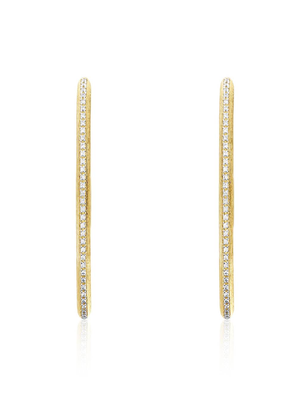 Nanis Orecchini a cerchio "LIBERA ICON" in oro e diamanti (grandi) – Nanis Italian Jewels Saldi Di Fabbrica