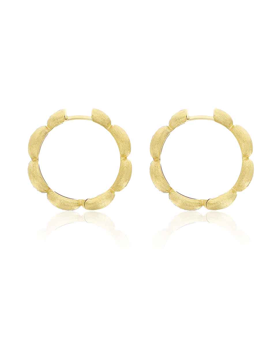 Nanis Orecchini a cerchio grandi "Diva" in oro e diamanti – Nanis Italian Jewels Offerta Anniversario