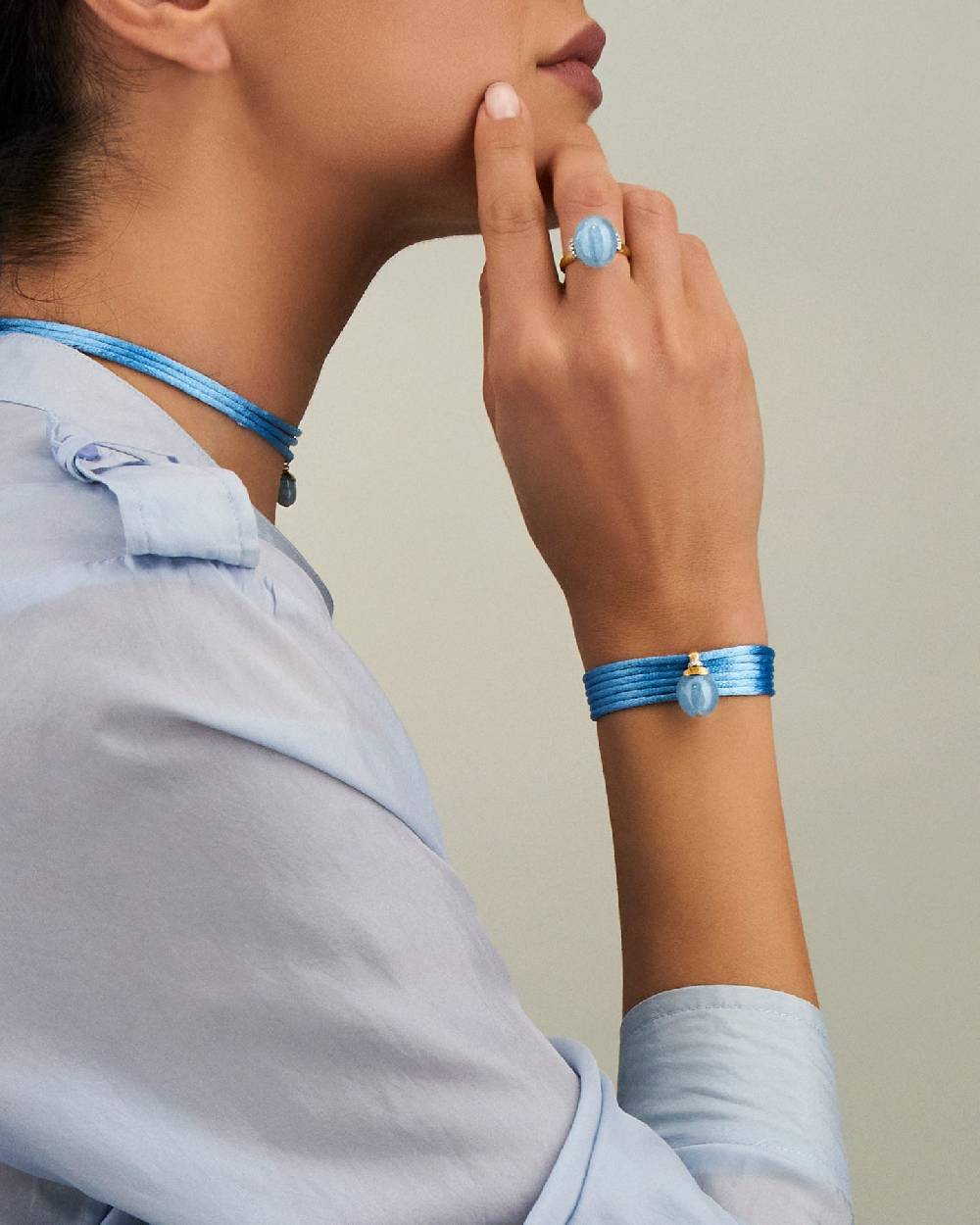 Nanis Pendente "AZURE" in oro, diamanti e acquamarina milk (grande) – Nanis Italian Jewels Ultimi due giorni