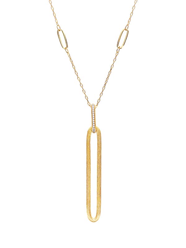 Nanis Collana "LIBERA" con pendente in oro e diamanti (lunga) – Nanis Italian Jewels