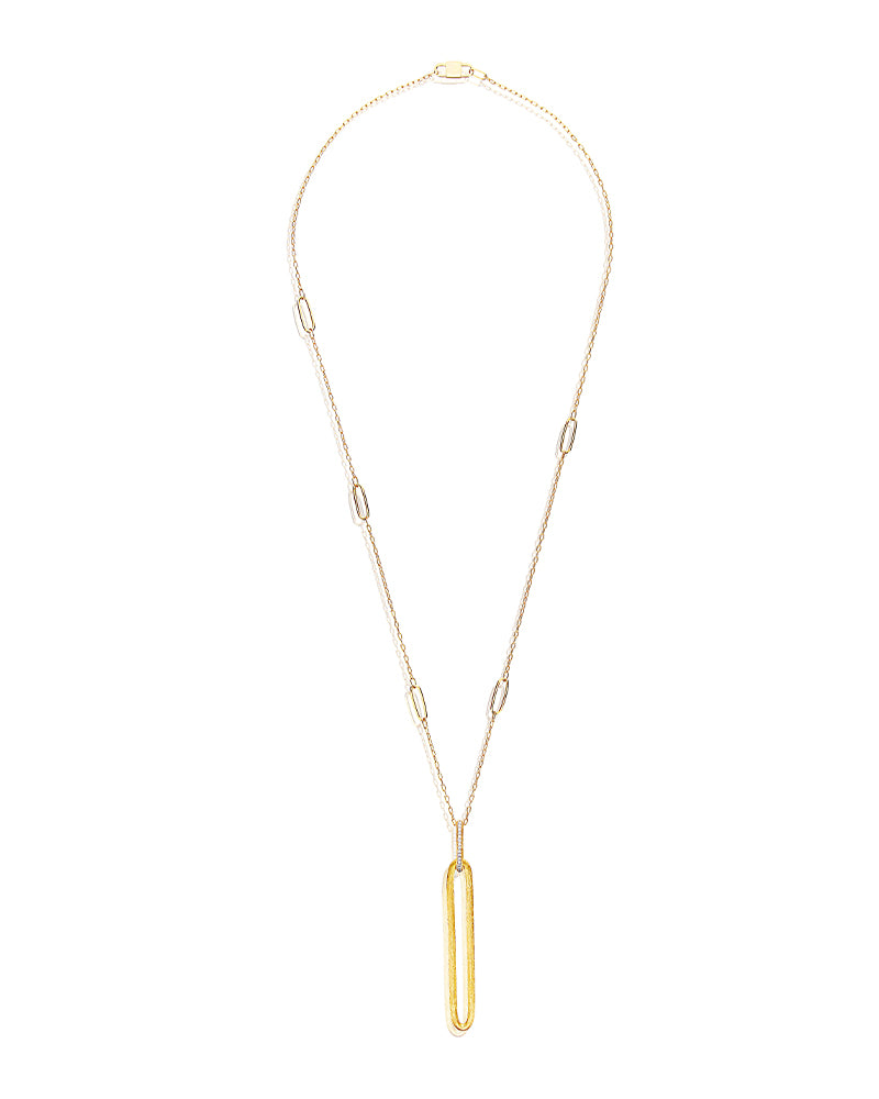 Nanis Collana "LIBERA" con pendente in oro e diamanti (lunga) – Nanis Italian Jewels 2025