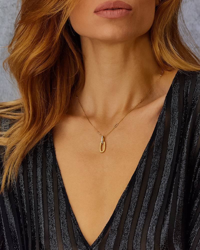 Nanis Collana "LIBERA" con pendente in oro e diamanti (corta) – Nanis Italian Jewels Italy
