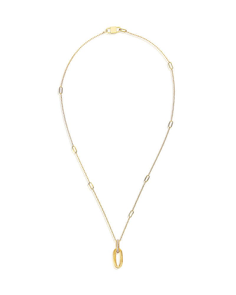 Nanis Collana "LIBERA" con pendente in oro e diamanti (corta) – Nanis Italian Jewels Italy