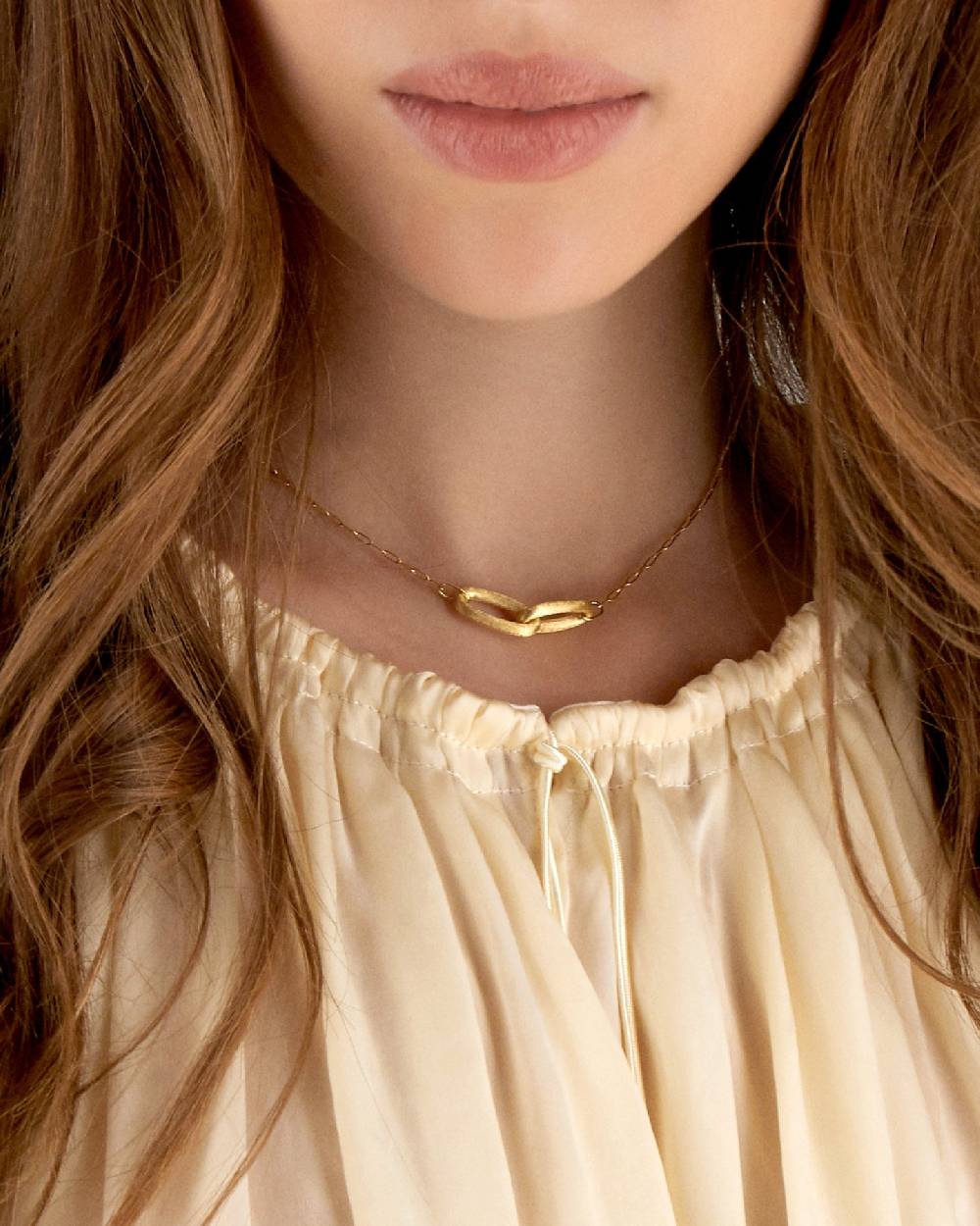 Nanis Collana "LIBERA" con doppio anello incrociato in oro – Nanis Italian Jewels Italia