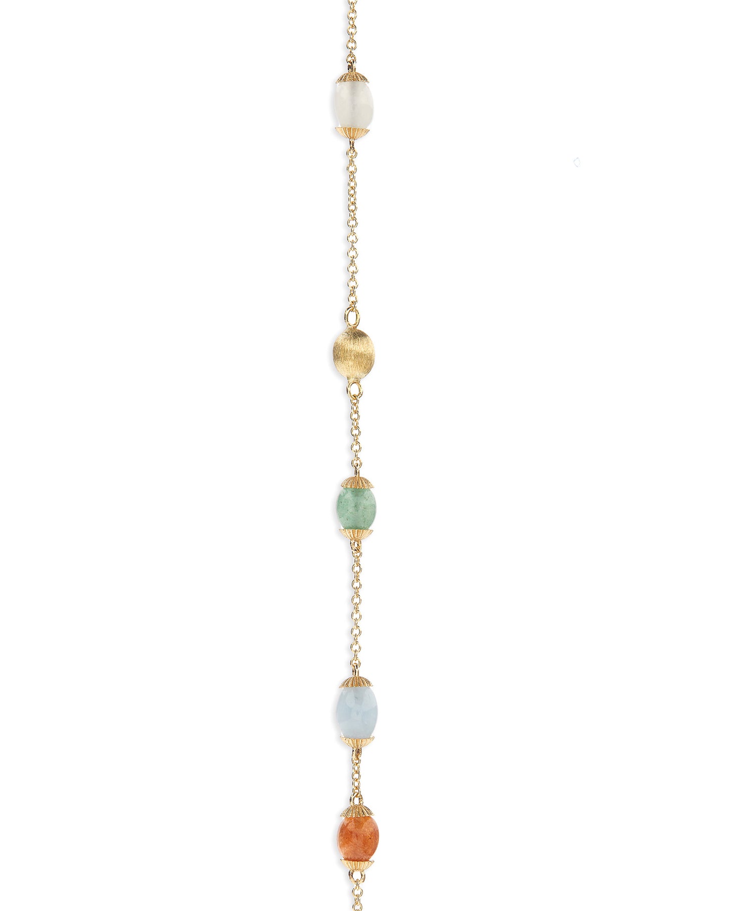 Nanis Cavigliera "RAINBOW" con boules in oro e pietre naturali – Nanis Italian Jewels Online