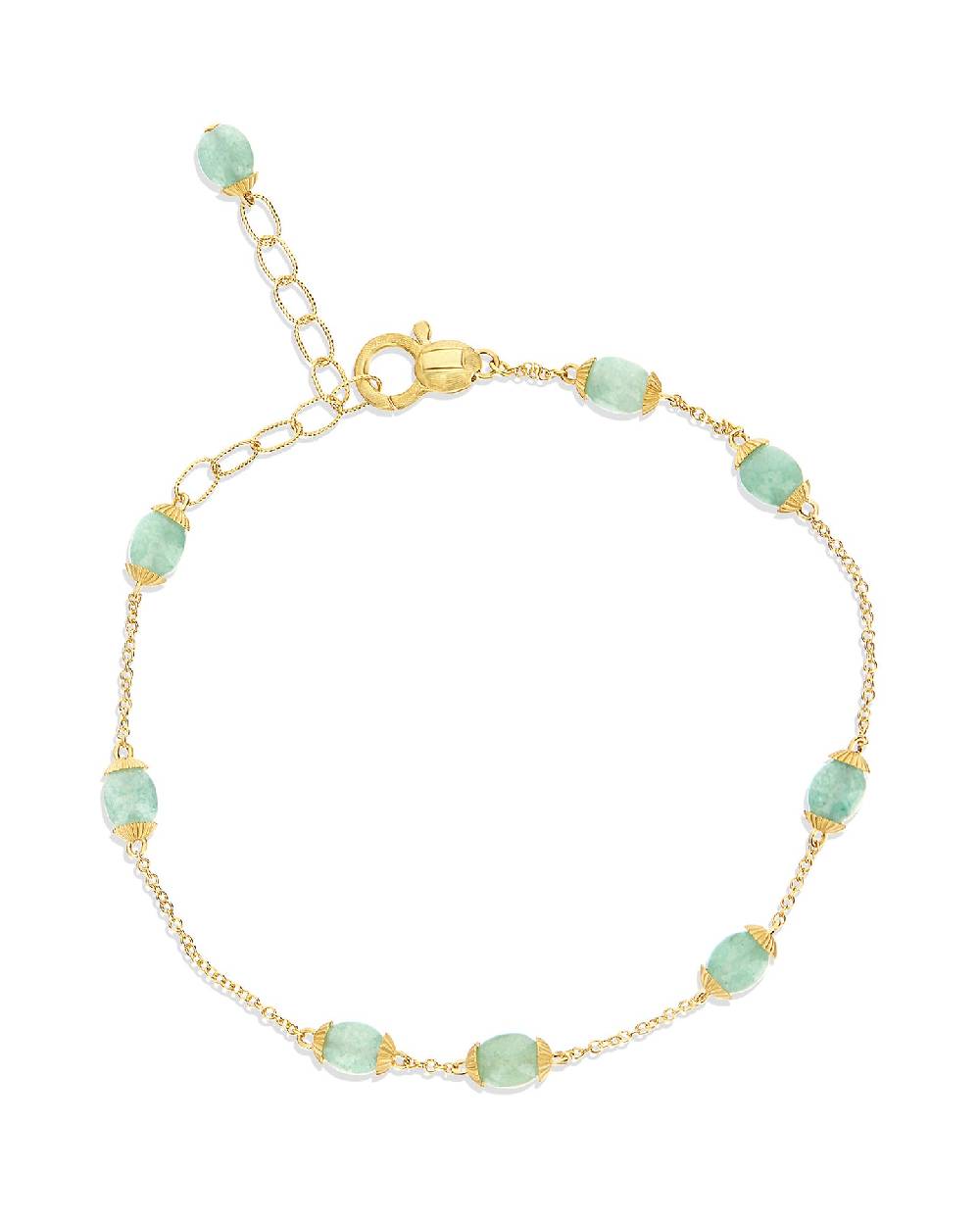 Nanis Bracciale "AMAZZONIA" in oro e avventurina verde – Nanis Italian Jewels