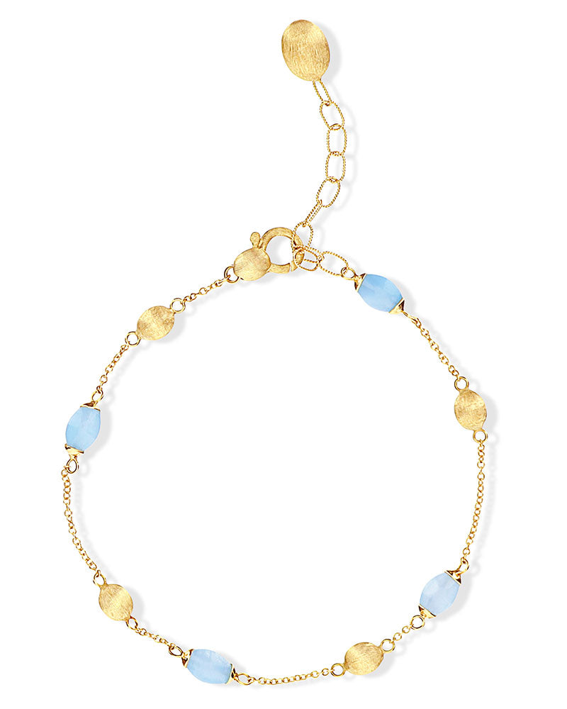 Nanis Bracciale "DANCING AZURE" minimale in oro e acquamarina – Nanis Italian Jewels Hotsell