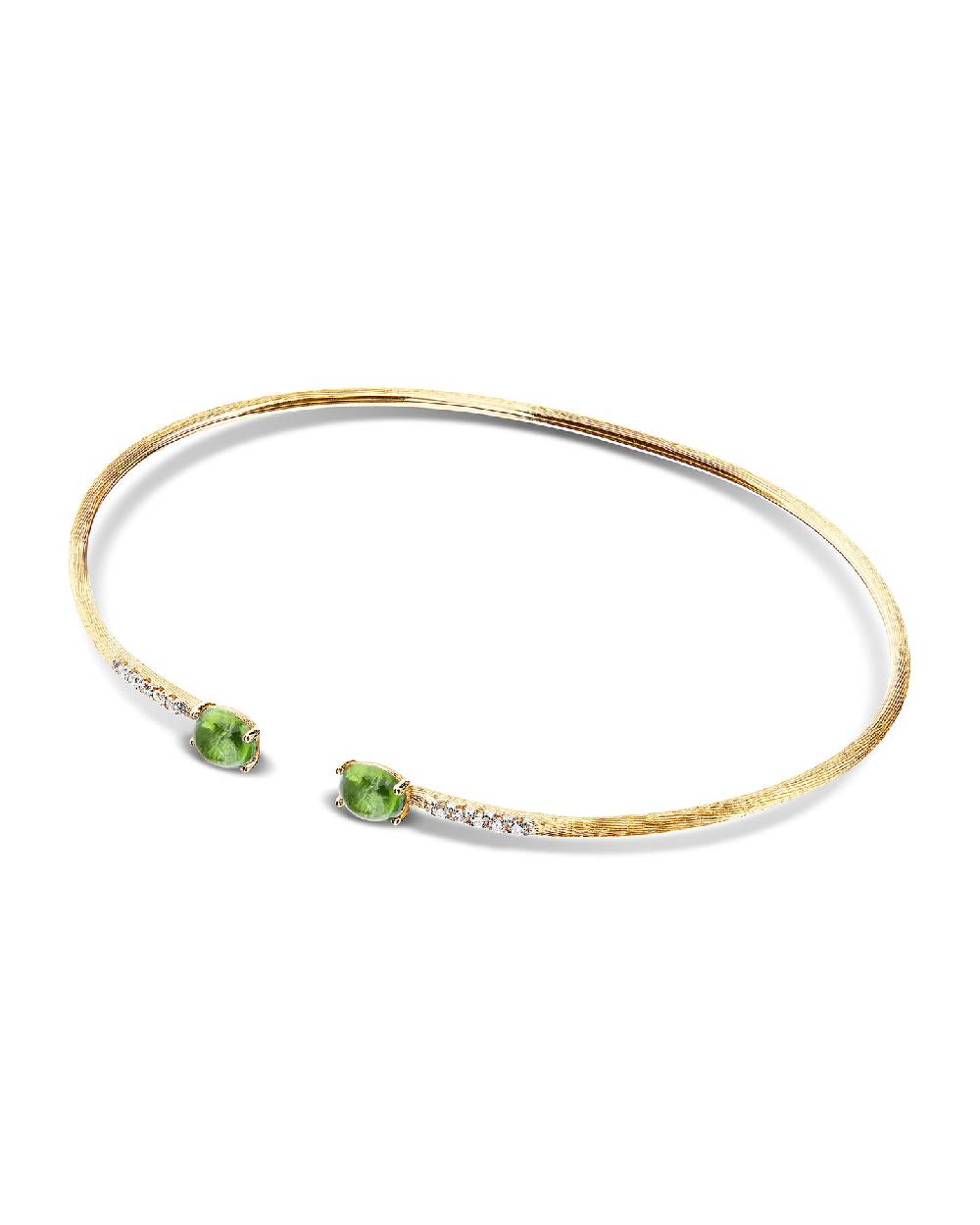 Nanis Bracciale a schiava "DANCING TOURMALINES" in oro, diamanti e tormalina – Nanis Italian Jewels Moda