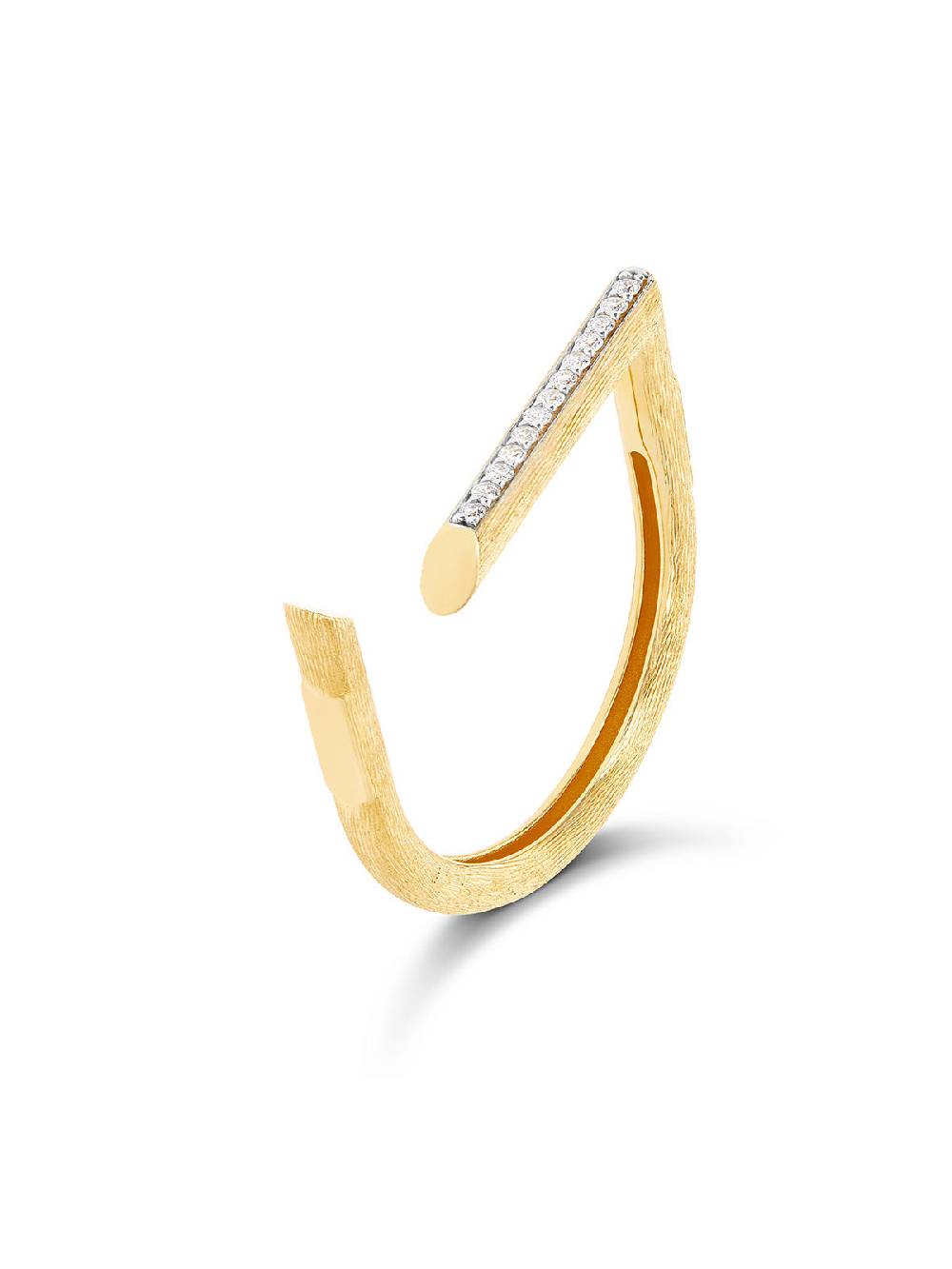 Nanis Anello "LIBERA" essenziale aperto in oro e diamanti – Nanis Italian Jewels