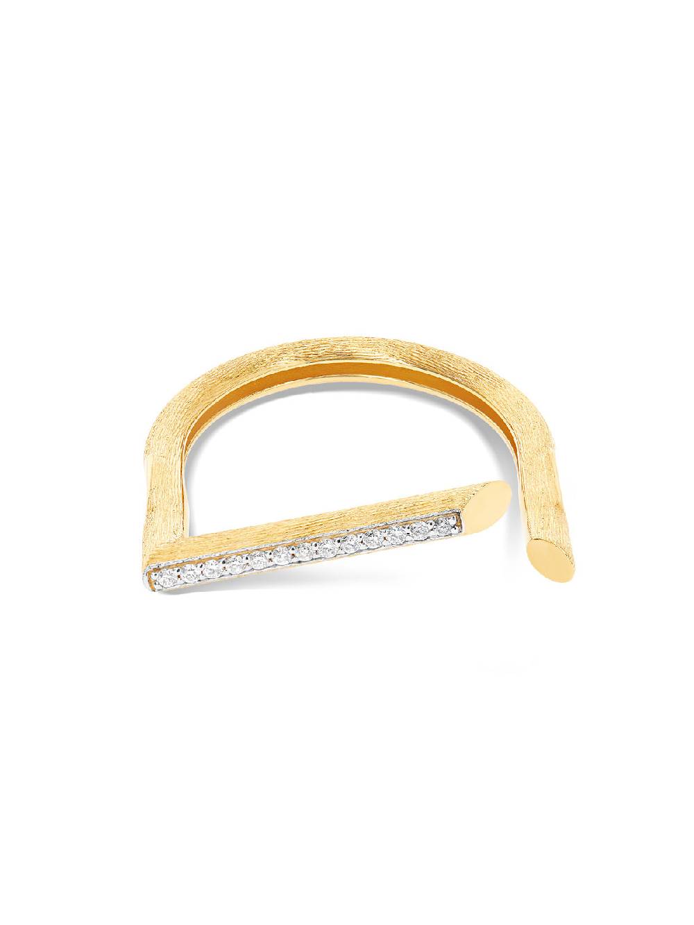 Nanis Anello "LIBERA" essenziale aperto in oro e diamanti – Nanis Italian Jewels Enormi risparmi