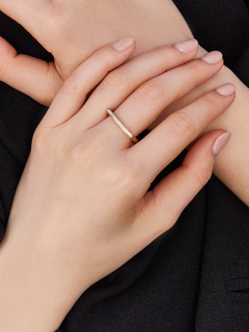 Nanis Anello "LIBERA" essenziale in oro e pavé di diamanti – Nanis Italian Jewels Prezzo basso