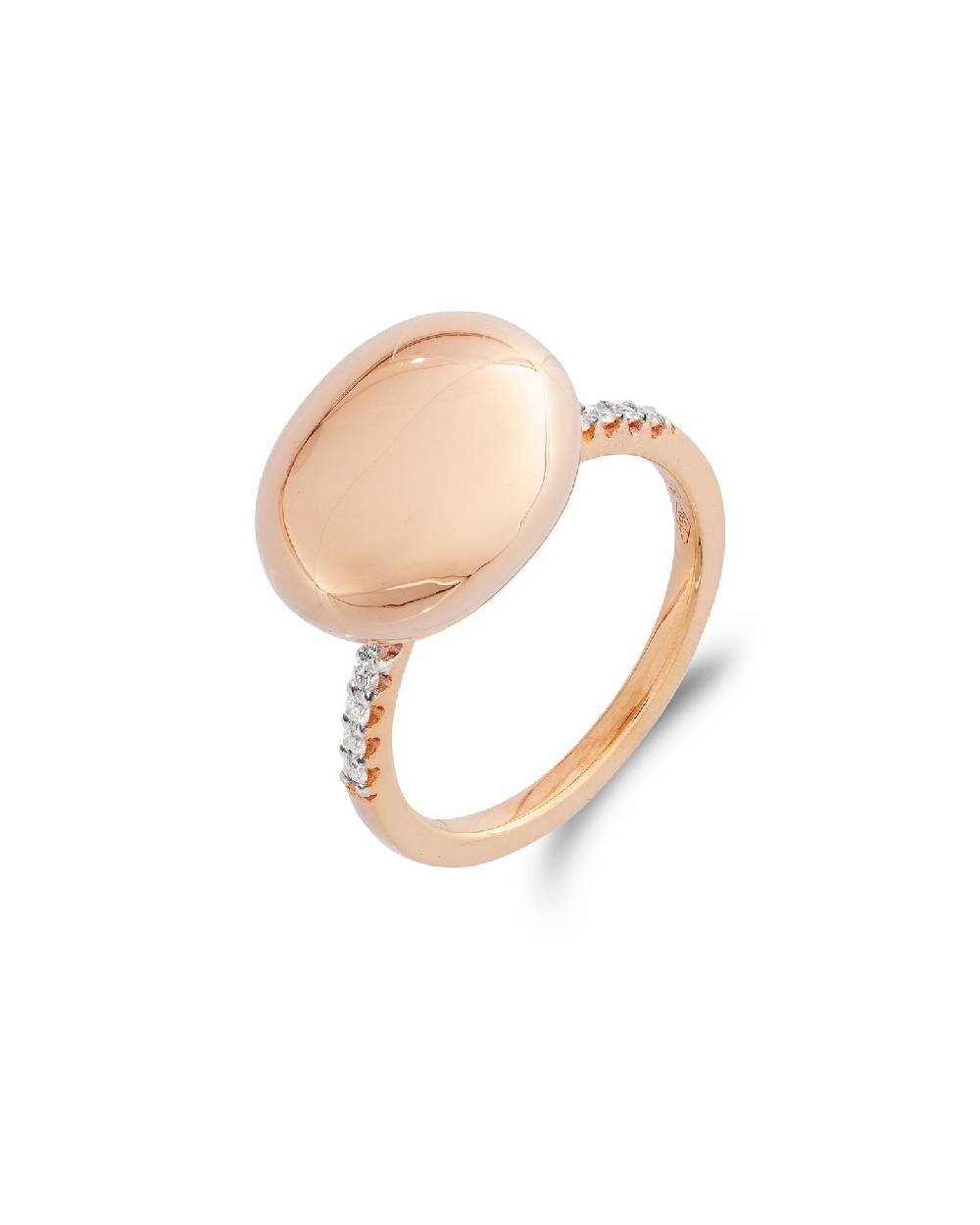Nanis Anello "DANCING ÉLITE" con boule in oro rosa e pavè di diamanti (medio – Nanis Italian Jewels Ultimo giorno