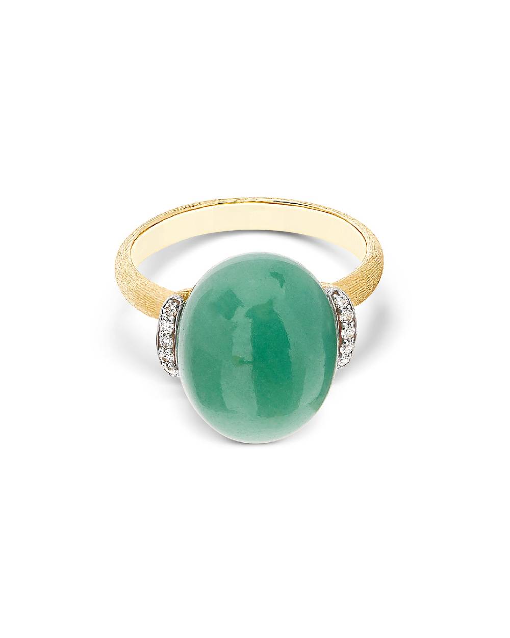 Nanis Anello "AMAZZONIA" in oro, diamanti e avventurina verde (grande) – Nanis Italian Jewels Discount Store per i nuovi prodotti