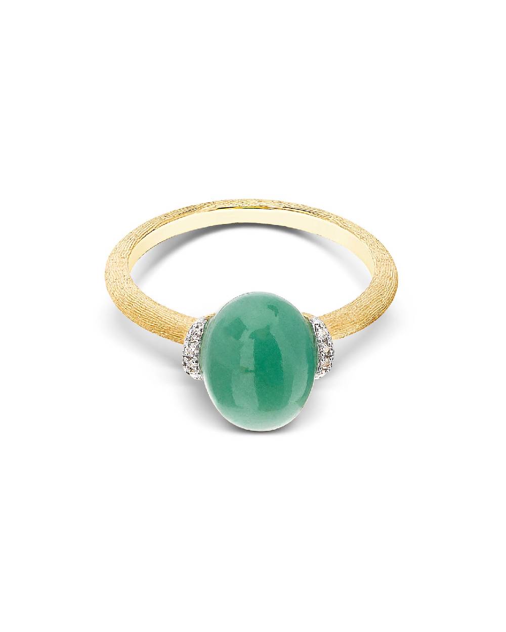 Nanis Anello "AMAZZONIA" in oro, diamanti e avventurina verde (piccolo) – Nanis Italian Jewels Solo un giorno rimasto