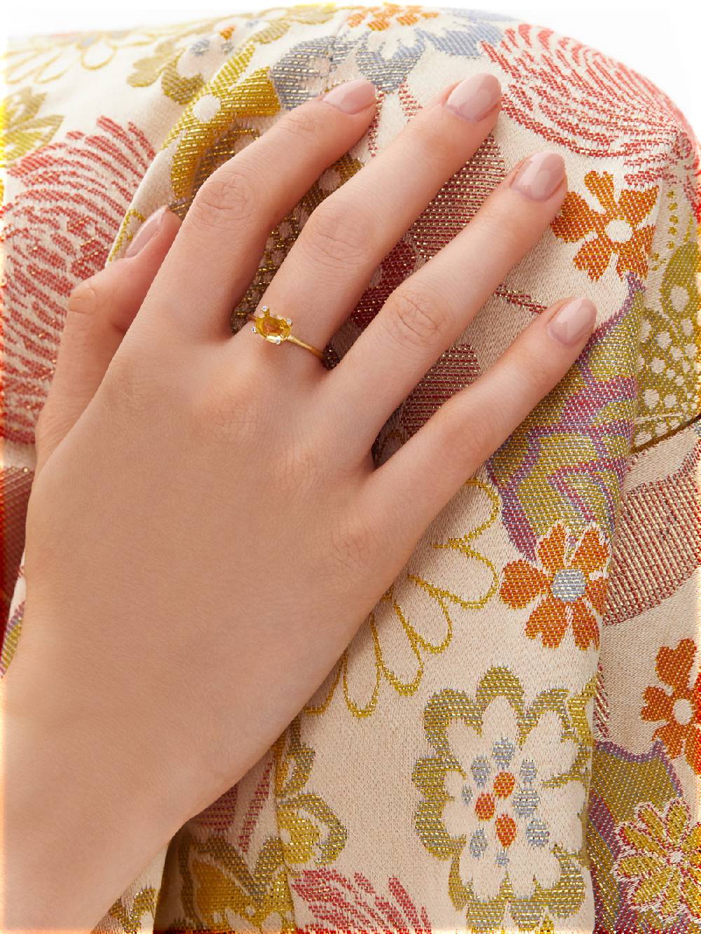 Nanis Anello "IPANEMA" in oro, quarzo citrino e dettagli di diamanti – Nanis Italian Jewels Consegna Veloce